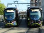 Les rames 2072 et 2074 photographiées à la station "Moularès - Hôtel de Ville" 