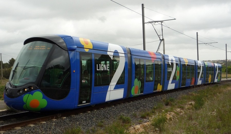 Rame 2090 Citadis 402 Alstom à la décoration particulière