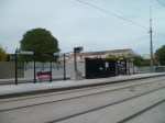 Les bancs ont été installés à la station "La Rauze" à Montpellier, sur la ligne 4. Photo prise le 27 avril 2012. Station "La Rauze" à Montpellier, le 27 avril 2012