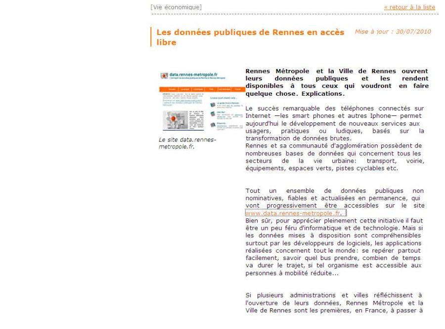 Rennes Métropole juillet 2010