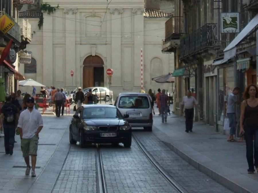 Rue du Faubourg-de-la-Saunerie à Montpellier, le 3 août 2012