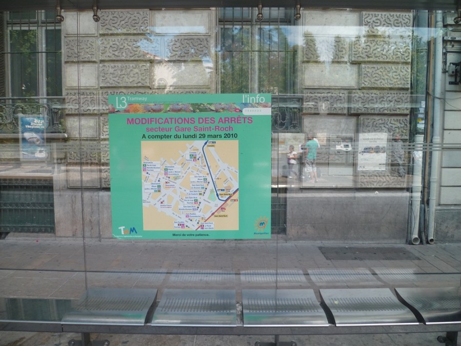 Gare Saint-Roch des lignes 3 et 4, le 1er septembre 2012 à Montpellier