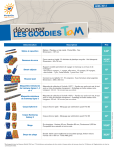 Liste et prix des goodies TaM avril 2014. Document : TaM