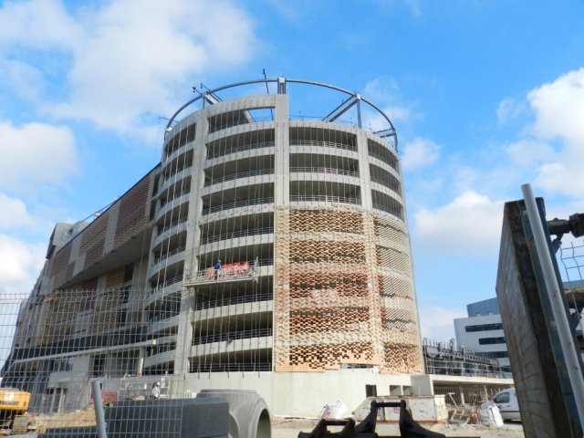 Futur parking Le Nouveau Saint-Roch à Montpellier : ouverture programmée le lundi 1er juin 2015. Photo prise le jeudi 12 février 2015. Copyright : Anj34