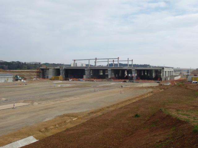 Chantier de la future ou hypothétique gare TGV Montpellier Sud de France, photographié le lundi 28 mars 2016. Copyright : Michel Bozzola